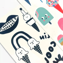 Load image into Gallery viewer, Temporary Tattoos ''Ice Cream Party''