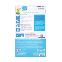 Load image into Gallery viewer, Temporary Tattoos & Nail Stickers ''Unicorns and Rainbows''