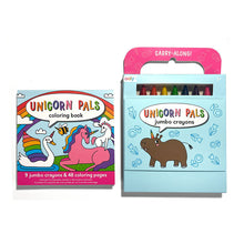Lade das Bild in den Galerie-Viewer, Set aus Malbuch und Jumbo-Buntstiften „Unicorn Pals“