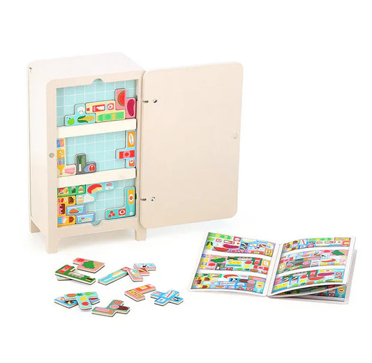 Magnetisches Puzzle, Pack es richtig