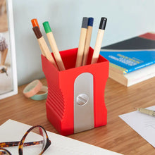 Load image into Gallery viewer, Desk Tidy, Pencil Sharpener Red