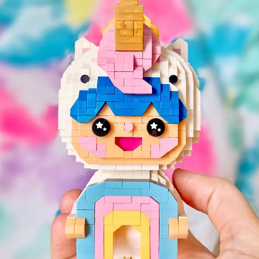 Momiji Mini-Steine „Regenbogen-Einhorn“