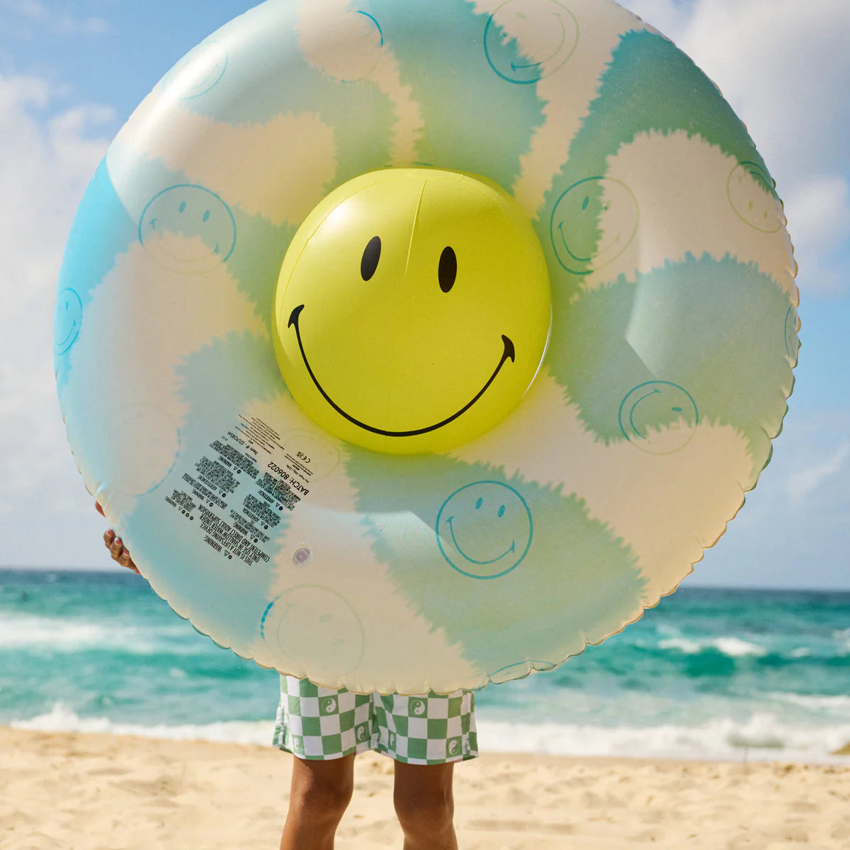 Swim Ring & Beach Ball Set, Smiley