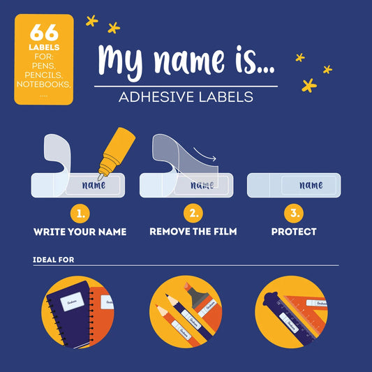 Adhesive Name Labels, Space