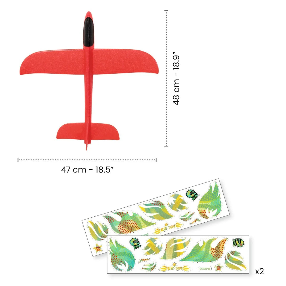 Glider Plane Toy, Fire Plane