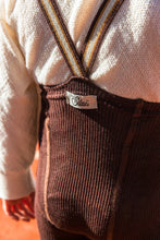 Load image into Gallery viewer, Silly Silas Footless Tights ''Chocolate Brown Striped'', Various