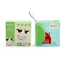 Load image into Gallery viewer, Small Hands Fabric Baby Book, Busy Farm