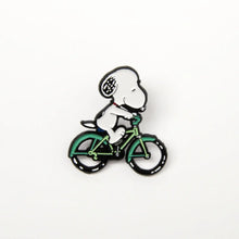 Load image into Gallery viewer, Snoopy Enamel Pin, Bicycle