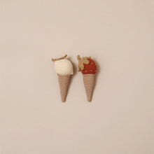 Load image into Gallery viewer, Strawberry Ice Cream Rattle
