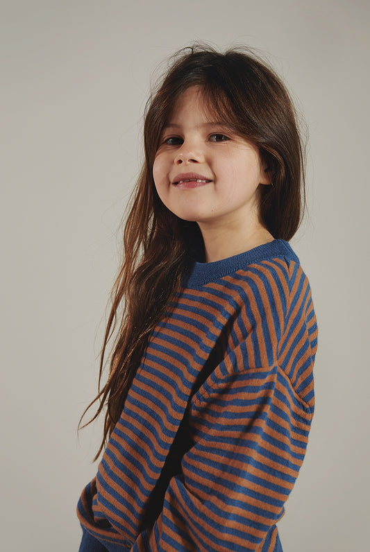 Merino Wool Knit Jumper ''Blue Moon''