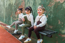 Load image into Gallery viewer, Silly Silas Footless Tights ''Chocolate Brown Striped'', Various