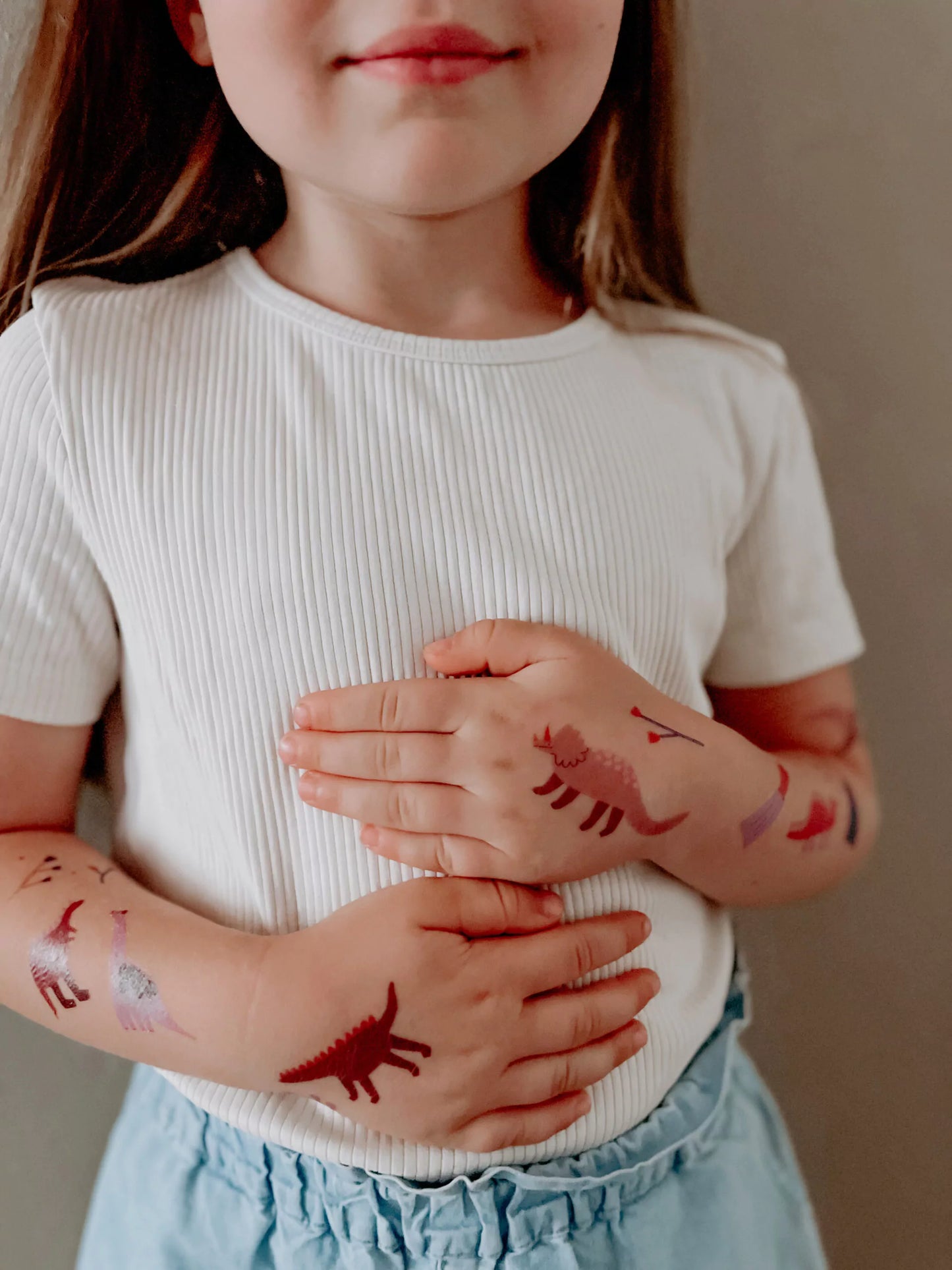 'Dino Crew' Organische Temporäre Tattoos