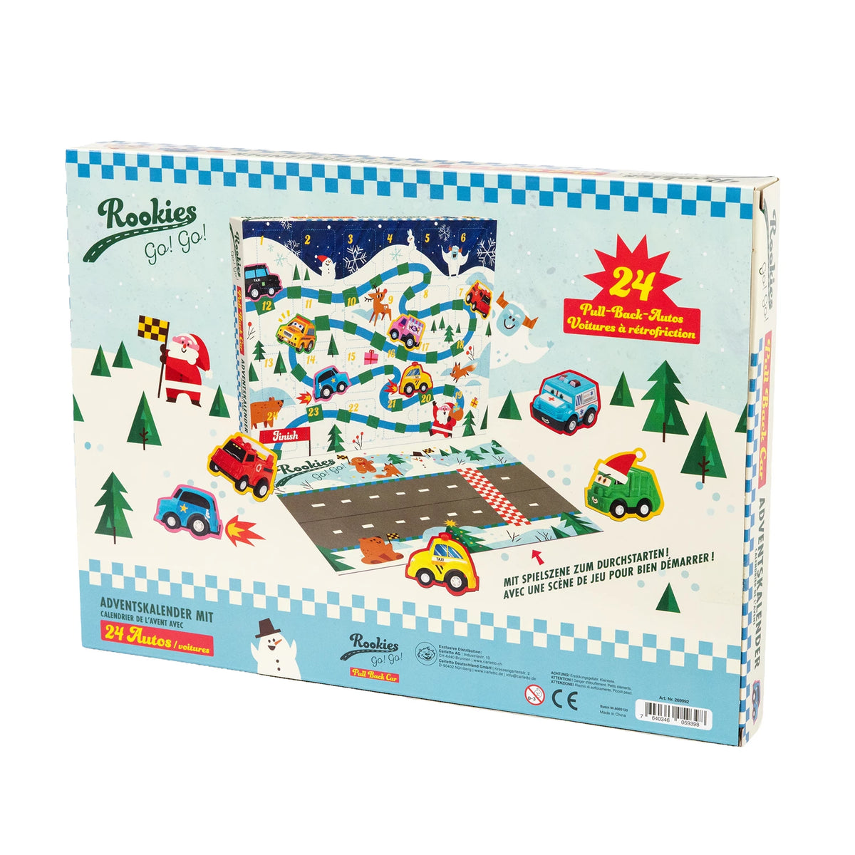 Rookies Advent Calendar, Pull Back Cars