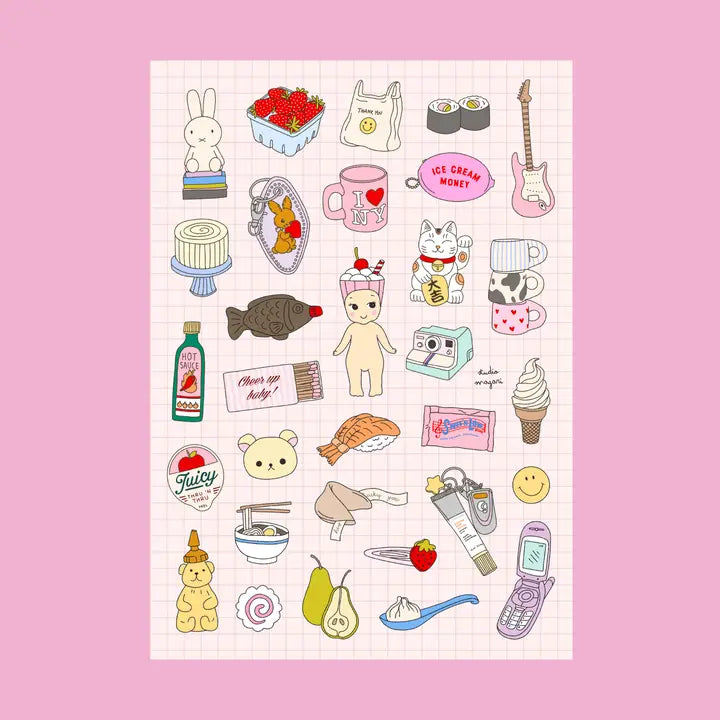 Sticker Sheet, Trinket Girl
