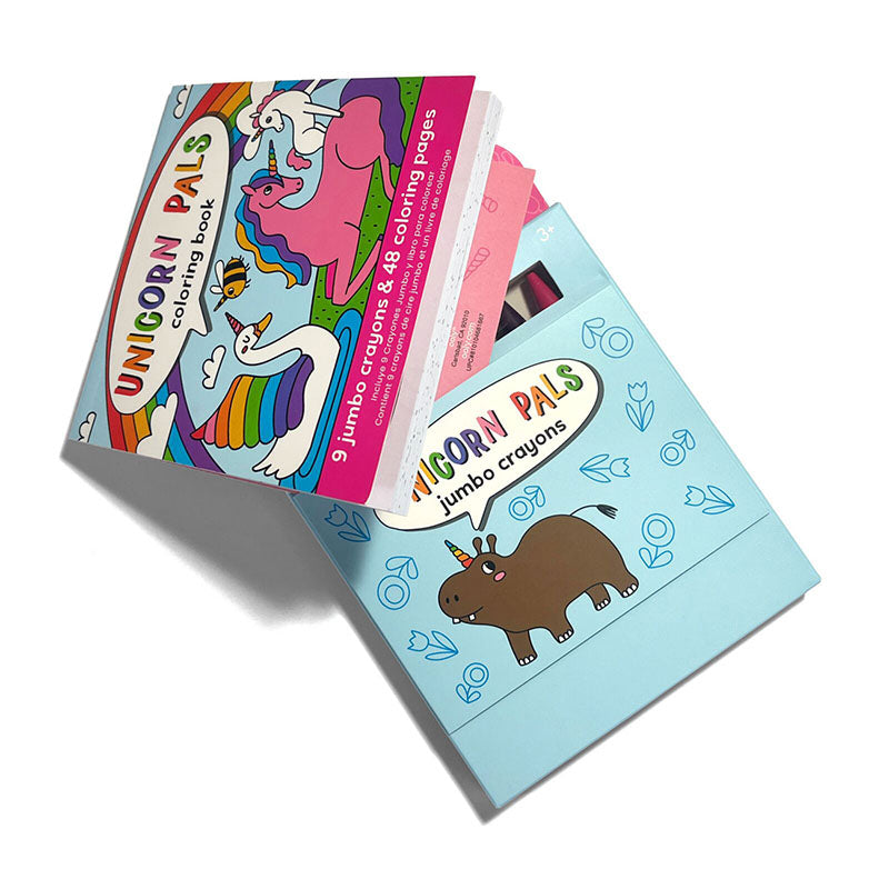 Set aus Malbuch und Jumbo-Buntstiften „Unicorn Pals“