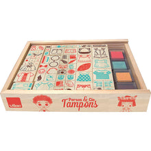 Load image into Gallery viewer, Wooden Stamp Set ''People and Clothes''