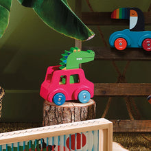 Load image into Gallery viewer, Honking Wooden Car, Crocodile