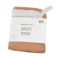 Lade das Bild in den Galerie-Viewer, Baby-Waschlappen, 2er-Set „Pastry Shell“