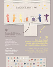 Load image into Gallery viewer, Dressing Planner for Children Incl. Symbols, German Language