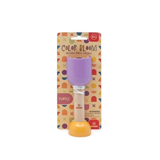 Retro Wooden Catcher Toy, Lilac