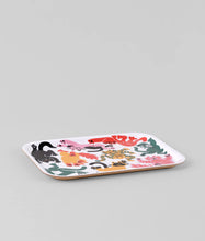 Lade das Bild in den Galerie-Viewer, Kleines rechteckiges Kunsttablett „Katzen“.