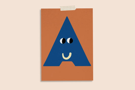 Buchstaben-Postkarte, A - Z