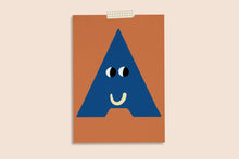 Lade das Bild in den Galerie-Viewer, Buchstaben-Postkarte, A - Z