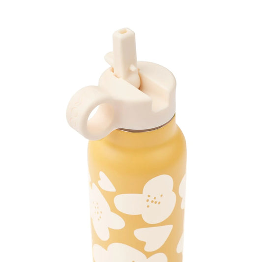 Falk Trinkflasche Blume / Zitronengelb, 350ml