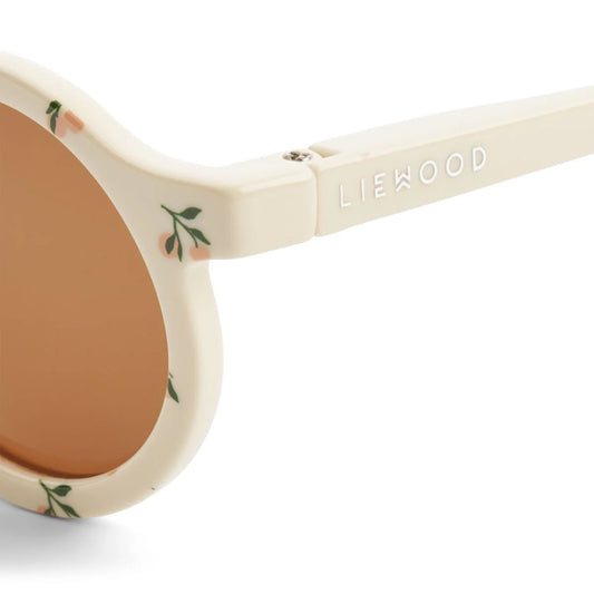 Baby- und Kindersonnenbrille, rund, Pfirsich / Muschel