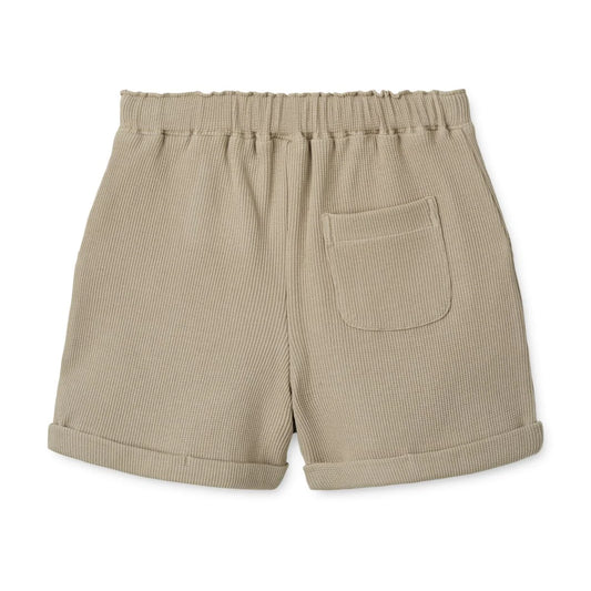 Waffle Shorts ''Mist'', organic cotton