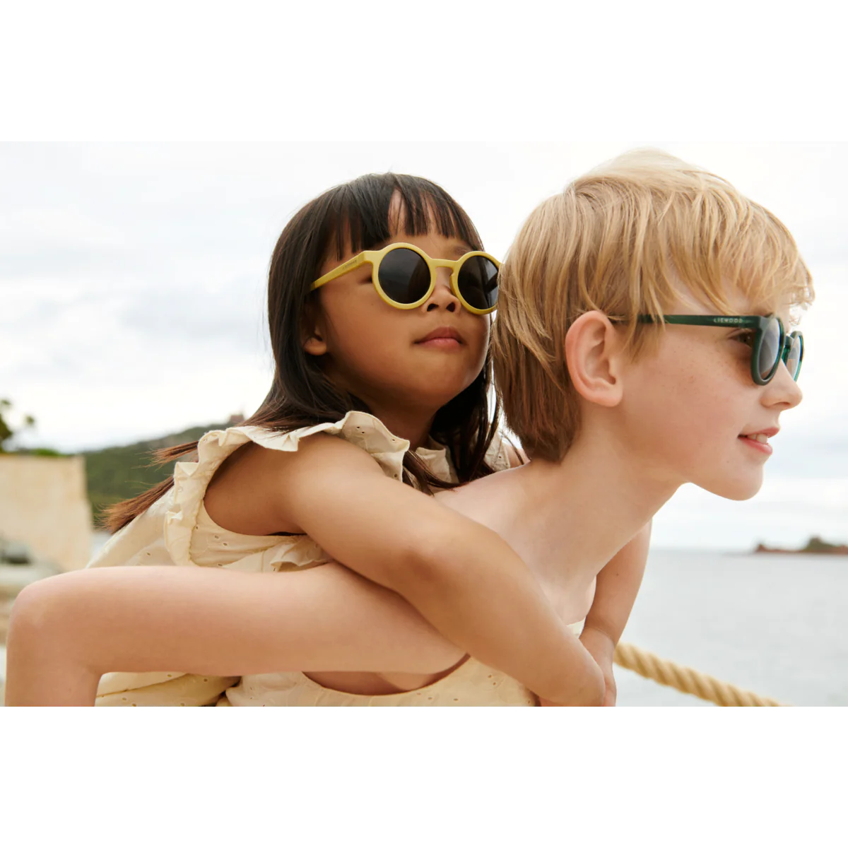 Baby- und Kindersonnenbrille, rund „Crispy Corn“