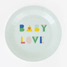 Load image into Gallery viewer, Paper Plates ''Baby Love'' Mint