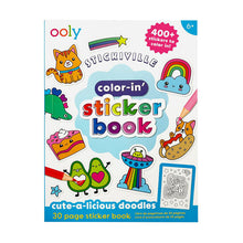 Load image into Gallery viewer, Colour In Sticker Book ''Cute-a-Licious'' Doodles