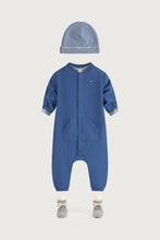 Load image into Gallery viewer, Baby Sweater Suit ''Blue Moon'' GOTS Organic Cotton