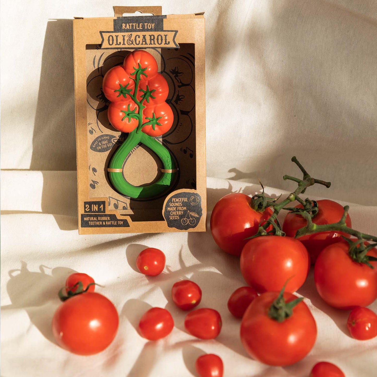Rattle Toy & Teether, Tomatoes