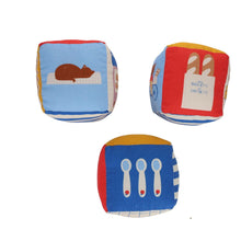 Load image into Gallery viewer, Set of 3 Fabric Cubes