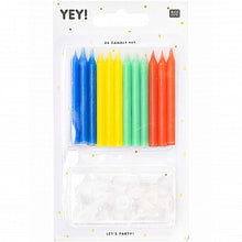 Load image into Gallery viewer, Candles Set ''Bold'', Set of 24