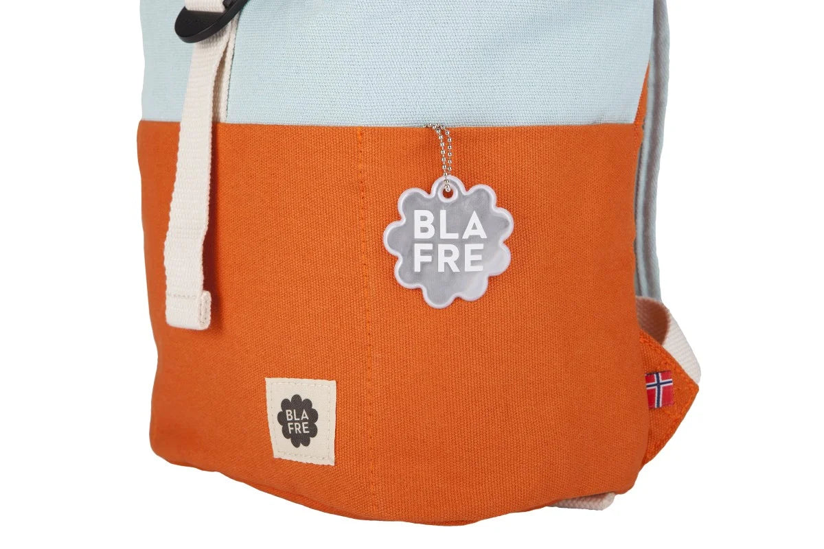 Blafre Rolltop Backpack 1 - 4 years, Orange / Blue