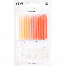 Load image into Gallery viewer, Candles Set ''Pinks'', Set of 24