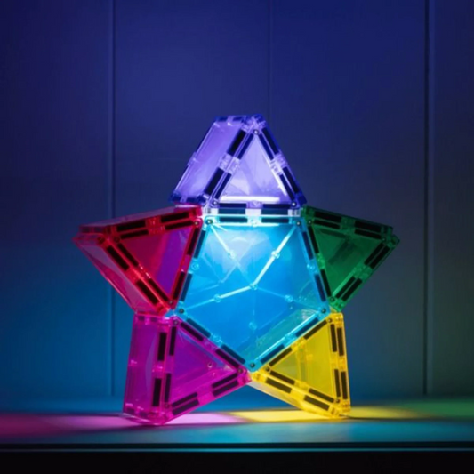 Connetix Fliesen Licht Sternenpack, 28 Stück