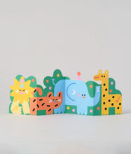Load image into Gallery viewer, ''Jungle'' Fold Out Kids' Birthday Card