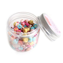 Load image into Gallery viewer, Letters Bead Jar, Warm Colours
