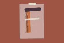 Lade das Bild in den Galerie-Viewer, Buchstaben-Postkarte, A - Z