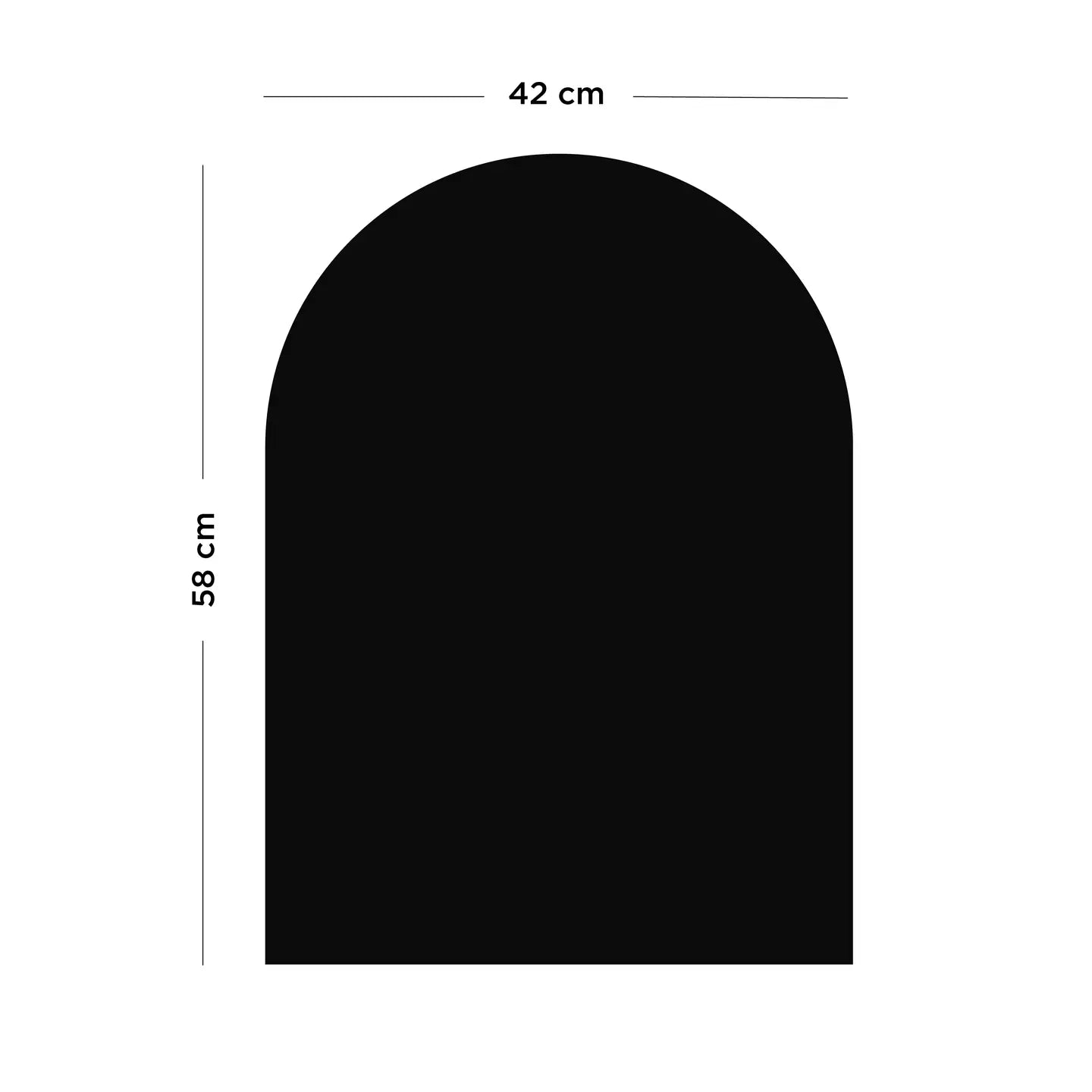 Magnettafel-Set „Arch Black“, klein