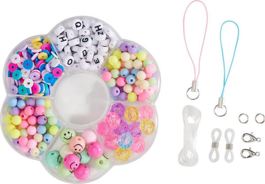 Handyanhänger Set, Regenbogen Lächeln