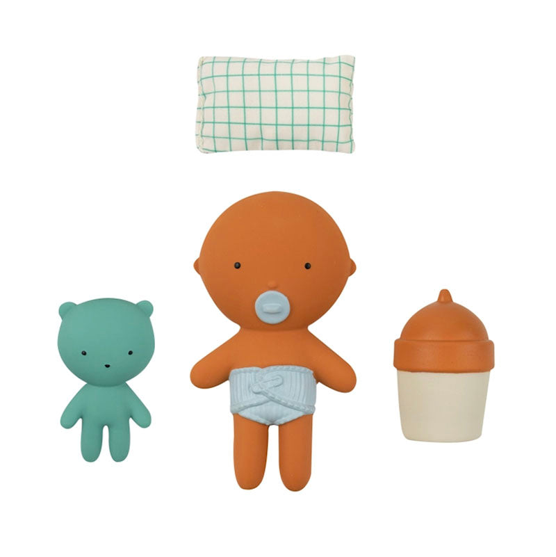 Gommu Pocket Doll & Accessories, Almond