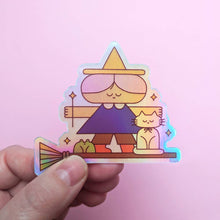 Load image into Gallery viewer, Vinyl Sticker, Holographic Witch Sticker