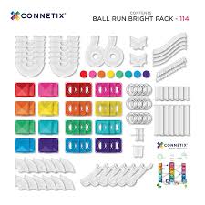 Connetix 114-teiliges Bright-Kugelbahn-Paket