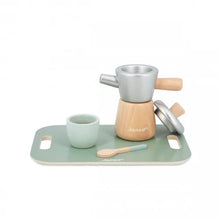 Load image into Gallery viewer, Wooden Italian Style Coffee Maker Play Set