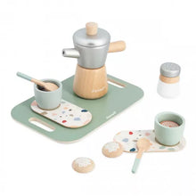 Load image into Gallery viewer, Wooden Italian Style Coffee Maker Play Set